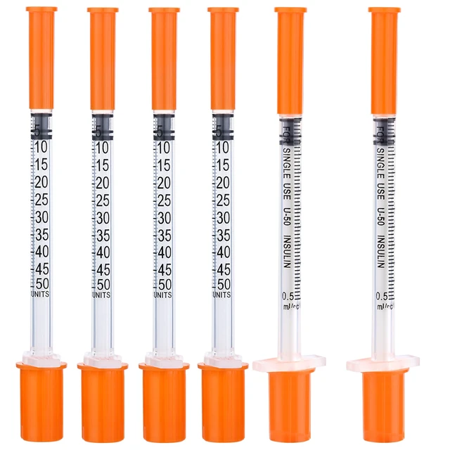 Main image of U-100 1/2ml 31ga Disposable Syringe and 31G x 8 mm (5/16), 50Pack Lab Dispensing Supplies