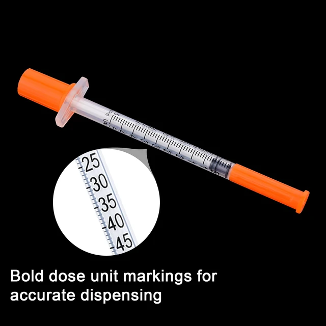 Alt view image 2 of 7 - U-100 1/2ml 31ga Disposable Syringe and 31G x 8 mm (5/16), 50Pack Lab Dispensing Supplies