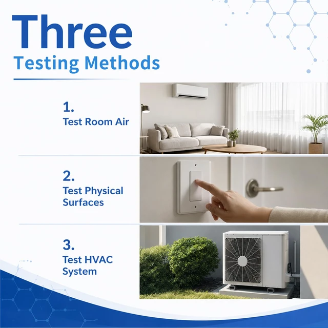 Alt view image 3 of 7 - Mold Test Kit for Home, 16 Detection Tests, DIY Mold Detector for Indoor Air Quality, Home Surfaces & HVAC Systems, Fast Accurate Black Mold Testing with Identification Guide, Air Tester