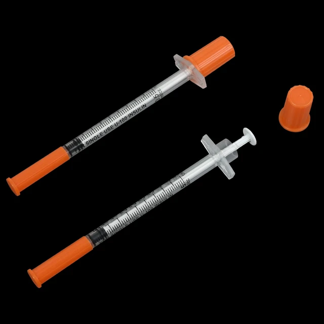 Alt view image 6 of 7 - U-100 1/2ml 31ga Disposable Syringe and 31G x 8 mm (5/16), 50Pack Lab Dispensing Supplies