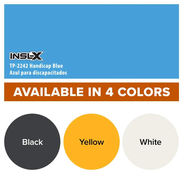 Alt view image 2 of 7 - Acrylic Latex Traffic Paint, Handicap Blue, 1 Gallon