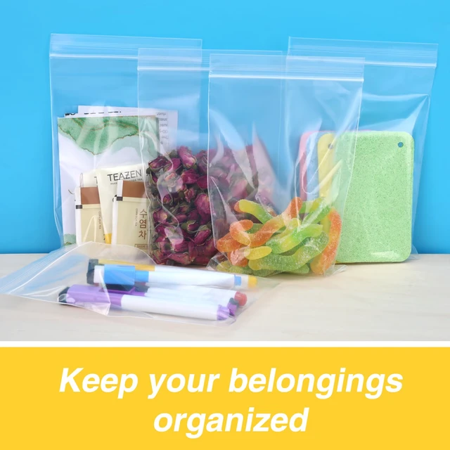 Alt view image 7 of 7 - 1200Pcs 5" x 7" Clear Plastic Zip Bags, 2 Mil Thick Zip Seal, Reclosable Poly Bag for Travel, Storage, Packaging, Home Organization, Gift Packaging