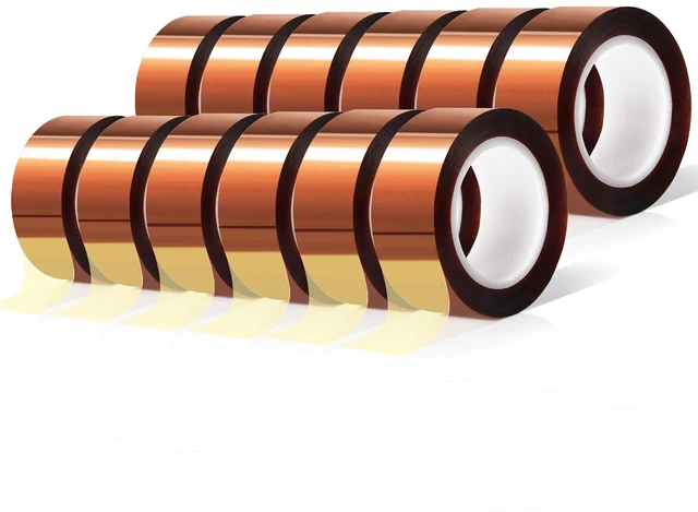 Main image of 12 Rolls 20mm x16m(52FT) Heat Tape High Temperature Heat Resistant Tape Heat Transfer Tape for Heat Sublimation Press Vinyl,No Residue
