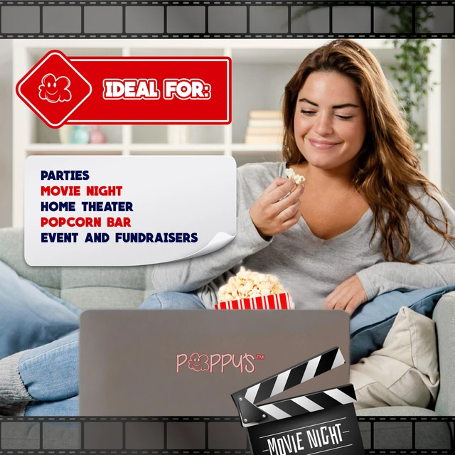 Alt view image 6 of 7 - Paper Popcorn Bags 500 2 oz Concession-Grade Bags, Popcorn Machine Accessories for Popcorn Bars, Movie Nights, Concessions