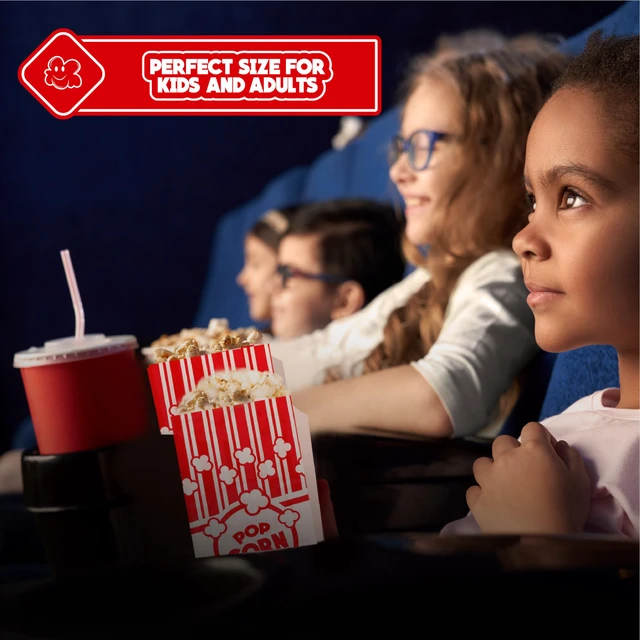 Alt view image 7 of 7 - Paper Popcorn Bags 500 2 oz Concession-Grade Bags, Popcorn Machine Accessories for Popcorn Bars, Movie Nights, Concessions