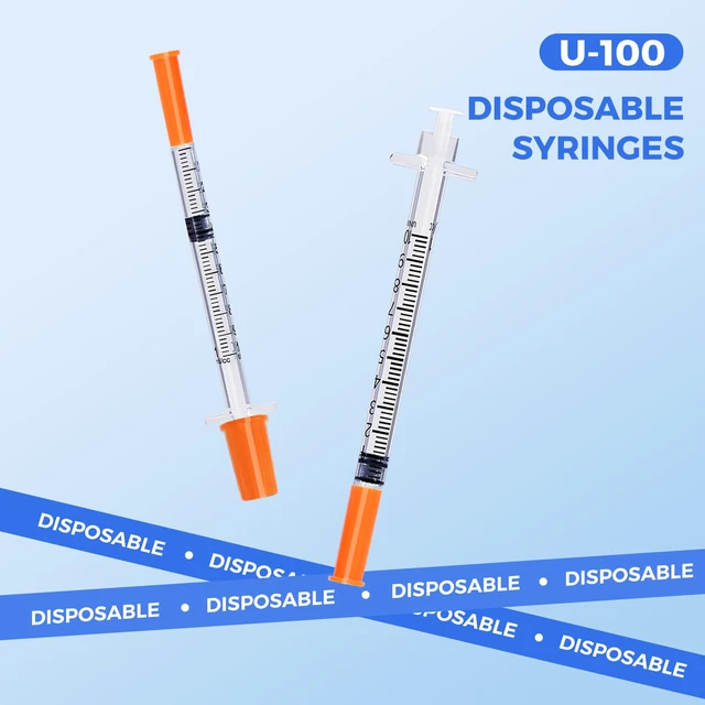 Alt view image 4 of 7 - 0.5ml 30G 5/16" 8mm Syrings, Lab Supplies Disposable Individual Package, Pack of 25