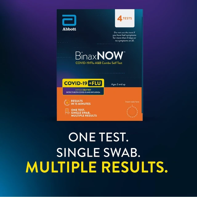 Alt view image 5 of 7 - COVID-19/Flu A&B Combo Self Test, Reliable COVID/Flu Home Test With 15 Minute Results, 4 Tests