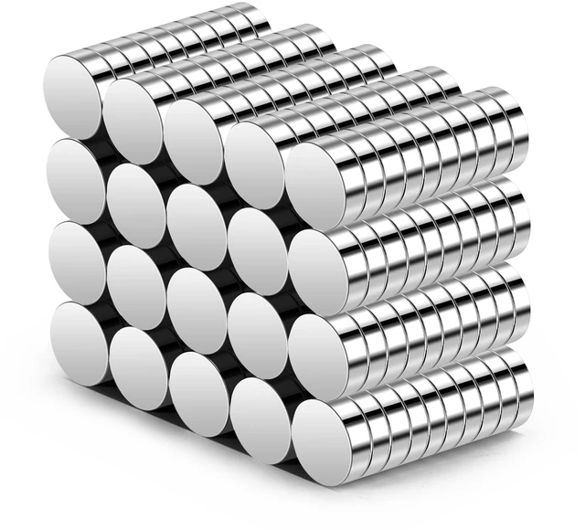 Main image of 200 Pack Small Strong Magnets, 10x3mm Rare Earth Magnet Mini Tiny Neodymium Magnets for Crafts, 3D Printing, Refrigerator, DIY, Kitchen and Office