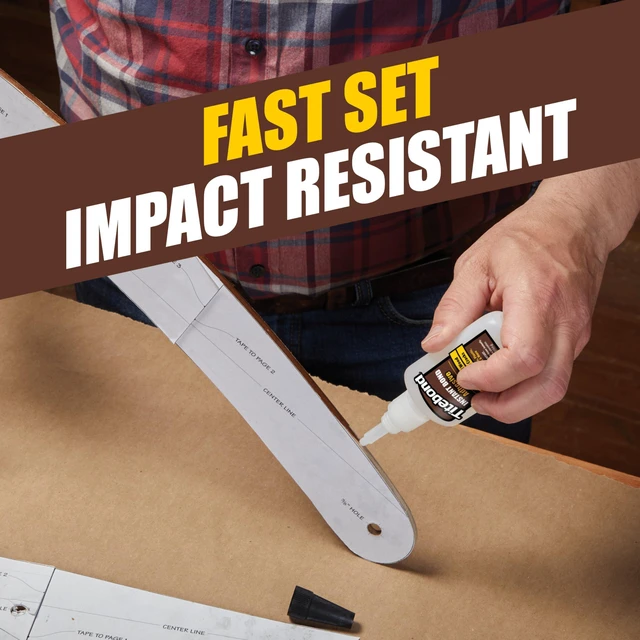Alt view image 2 of 4 - Instant Bond Wood Adhesive, Thin Viscosity, Clear, 2 oz., 6201