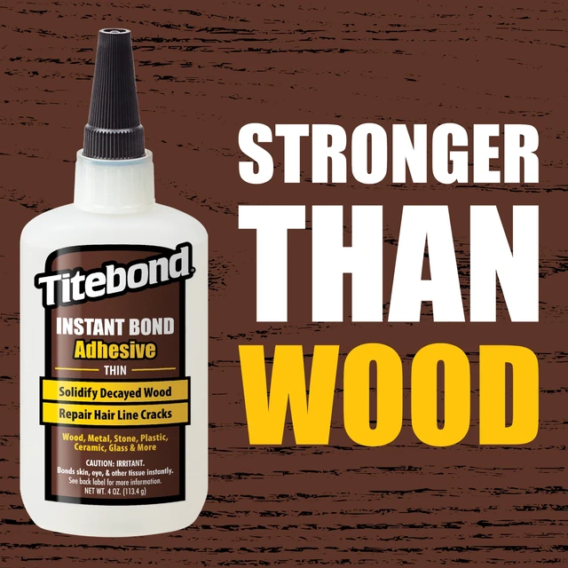 Alt view image 3 of 4 - Instant Bond Wood Adhesive, Thin Viscosity, Clear, 2 oz., 6201
