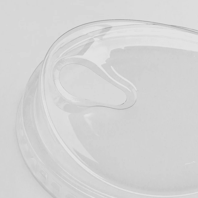 Alt view image 7 of 7 - C-KC626TS-SHNE 98mm PET Strawless Sipper Lid for 12-24oz PET Cup, sipper lids, strawless lids 1,000 Count