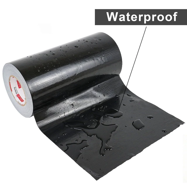 Alt view image 6 of 7 - Wide Duct Tape 12 Inch, Industrial Grade 30Yards (90 ft) Wide Tape Duct, 9 Mil Heavy-Duty, Waterproof, Strong, Flexible, No Residue, for Crafts & Home Improvement (Black, 12'' x 90ft)