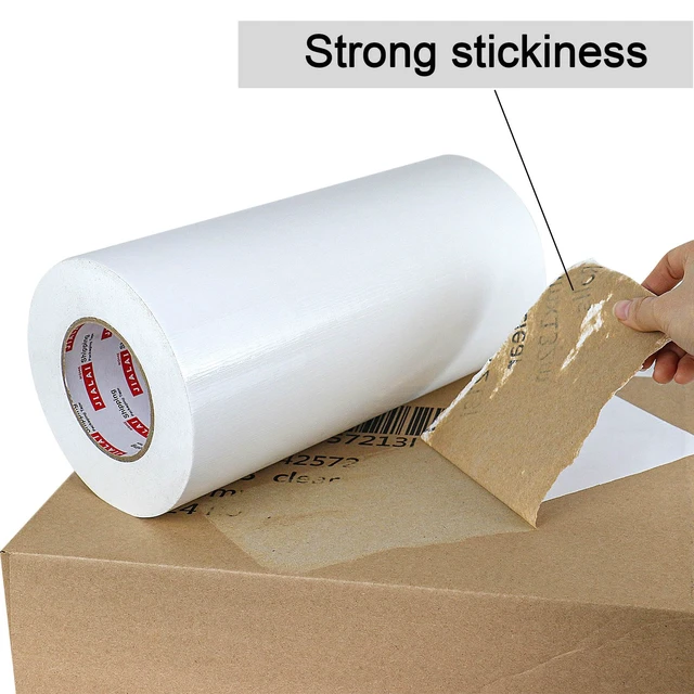 Alt view image 4 of 7 - 12 Inch Wide Duct Tape, Industrial Grade 30Yards (90 ft) Wide Tape Duct, 9 Mil Heavy-Duty, Waterproof, Strong, Flexible, No Residue, for Crafts & Home Improvement (White, 12'' x 90ft)