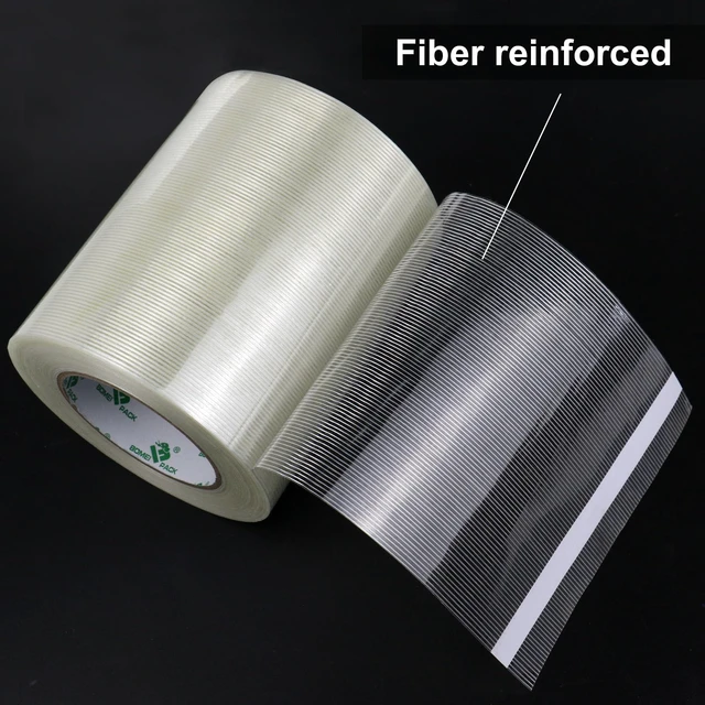 Alt view image 3 of 7 - Wide Strapping Tape 6Inch, Heavy Duty Reinforced Packing Tape, Fiberglass Filament Tape 60yds 5.5Mil