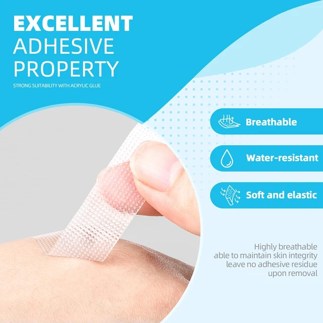 Alt view image 4 of 7 - OKPore Transparent Medical Tape (Pack of 24) - First Aid Surgical Tape Hypoallergenic and Breathable for Wound Dressing Care, Latex Free, 1in x 10yds