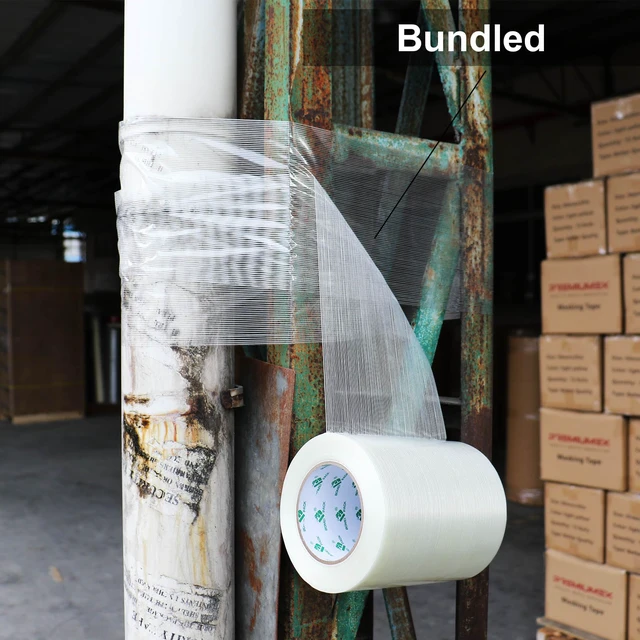 Alt view image 7 of 7 - Wide Strapping Tape 6Inch, Heavy Duty Reinforced Packing Tape, Fiberglass Filament Tape 60yds 5.5Mil