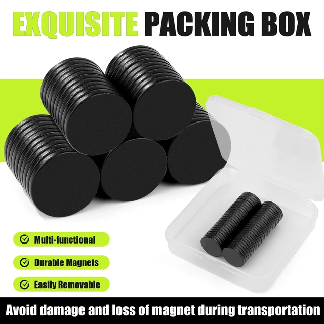 Alt view image 3 of 7 - 50 Pack Small Magnets, 15x2mm Refrigerator Magnet Rare Earth Magnets Neodymium Magnet for Crafts, Whiteboard, Kitchen Cabinet