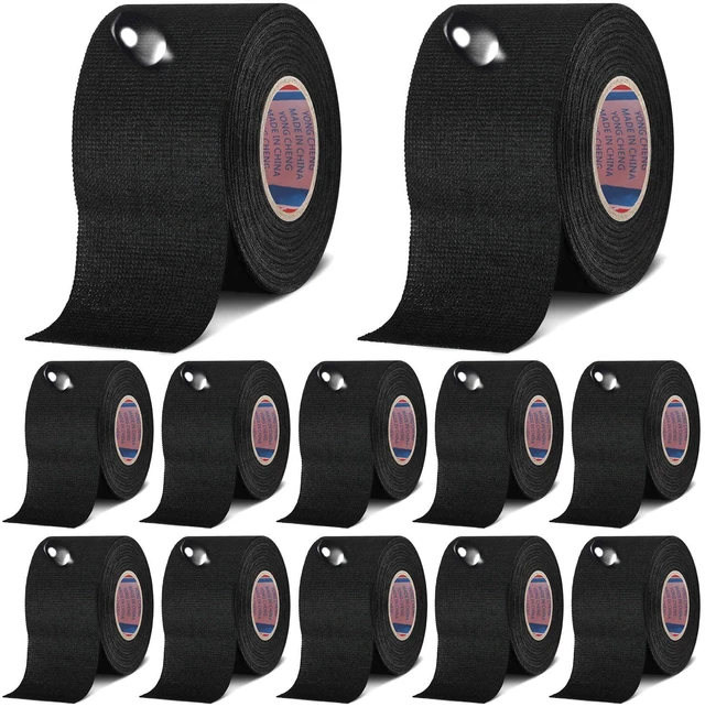 Main image of Cloth Electrical Wiring Harness Tape, 12 Roll, 2 Inch X 49.2 ft Electrical Insulation, Heat Resistant Fabric, Prevents Wiring Abrasion, Engine Bay Harness Wrap, Flexible Protective Cloth