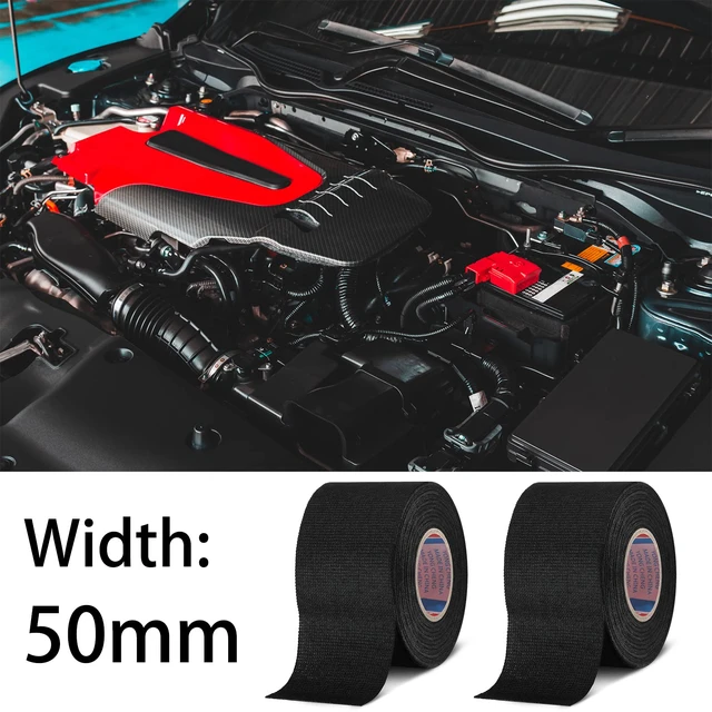 Alt view image 2 of 7 - Cloth Electrical Wiring Harness Tape, 12 Roll, 2 Inch X 49.2 ft Electrical Insulation, Heat Resistant Fabric, Prevents Wiring Abrasion, Engine Bay Harness Wrap, Flexible Protective Cloth