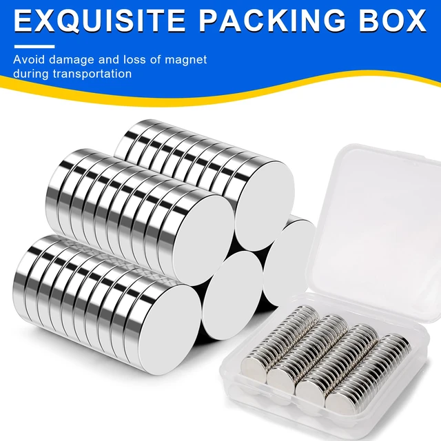 Alt view image 4 of 7 - 20 Pack Small Magnets, 15x3mm Refrigerator Magnets Rare Earth Magnet Neodymium Magnet for Crafts, Whiteboard, Kitchen Cabinet