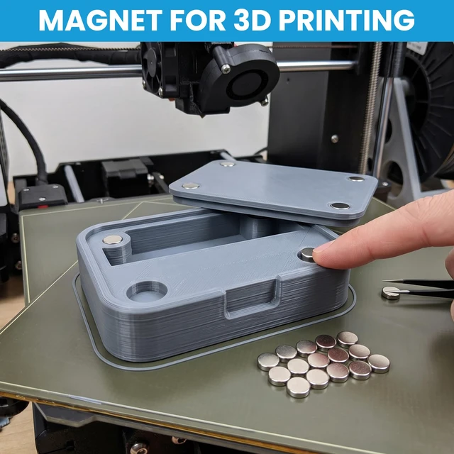 Alt view image 7 of 7 - Small Magnets, 50 Pack Refrigerator Magnets 15x3mm Rare Earth Magnets Neodymium Magnets for Crafts, Whiteboard, Kitchen Cabinet, 3D Printing
