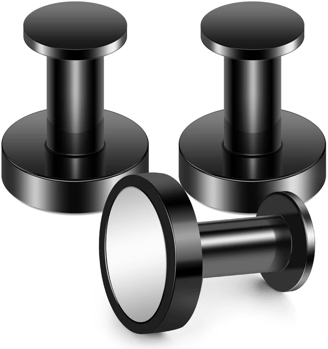 Main image of Magnetic Hooks for Cruise Cabins Black 150Lb Magnet Wreath Hanger Locker Accessories Strong Magnetic Hooks for Classroom Whiteboard Grill Cruise Ship