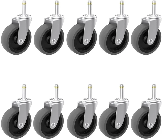 Main image of Replcament Casters for Brute Trash Bin Dolly Set of 10, 3-Inch Trash Can Dolly Replacement Wheels(375LBS-2)