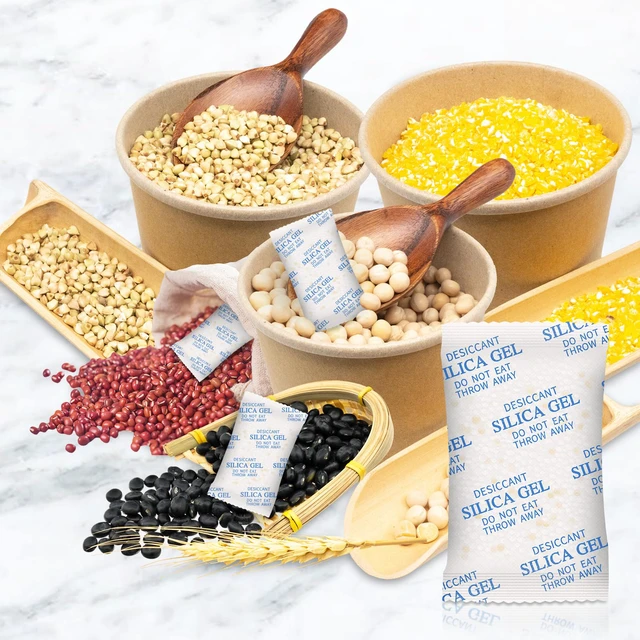 Alt view image 7 of 7 - Silica Gel Packets 20 Gram 75 Packs Food Grade Moisture Absorbers with Color Indicating, Desiccant Packs for Storage, Reusable Desiccant for Foods, Storage Bins, 3D Filaments, Electronics, Safes