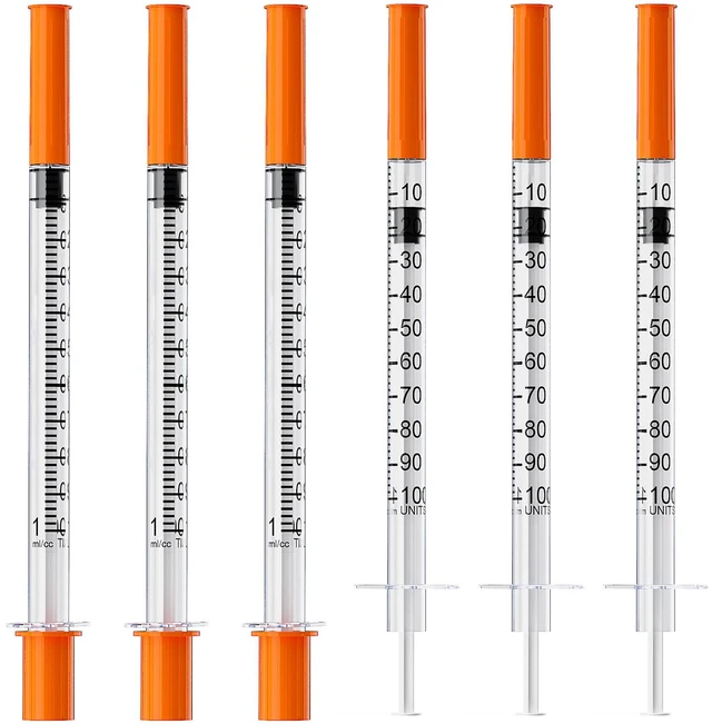 Main image of U-100 1mL/cc 29G 1/4" (6mm) Lab Syringes, Individually Wrapped, Pack of 100
