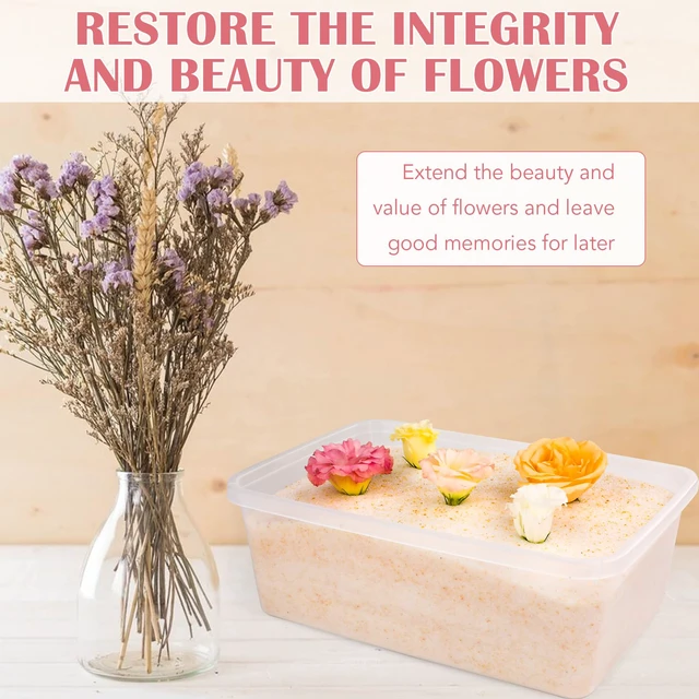 Alt view image 6 of 7 - Silica Gel Flower Drying, 5LBS Flower Drying Silica Gel Crystals Color Indicating Flower Preservation Kit Contains Flowers Desiccant, Brush, Gloves, Plastic Box