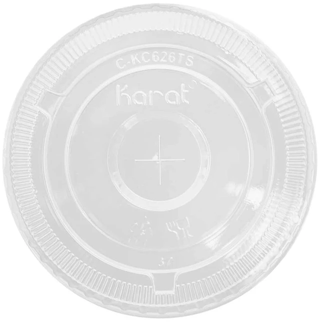 Alt view image 3 of 4 - C-KC626TS 98mm Diameter Flat Lids for Cold Cups, Case of 1000