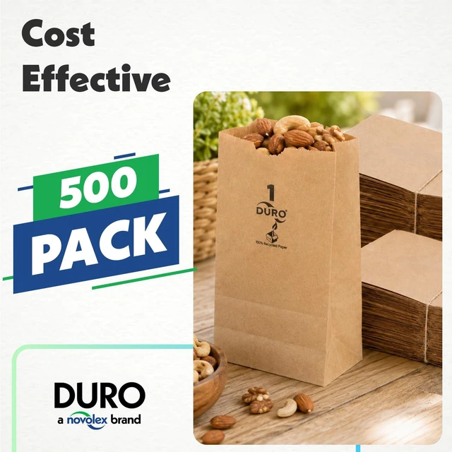 Alt view image 4 of 7 - 18401 1# Small Brown Paper Bags, 3.5 x 2.37 x 6.87 Inches, 500 Ct Made In USA | Extra Small Disposable Paper Bags Ideal for Cookies, Treats, & Candy