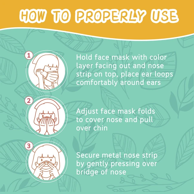 Alt view image 7 of 7 - 100Pcs Kids Disposable Face Mask Childrens Black Safety Masks Breathable Mask with Elastic Ear Loops for Kids, Great for Outdoors, Home, Office, School