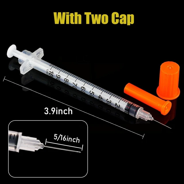 Alt view image 3 of 7 - 1ml/cc 30G 5/16 Inch Syringe, Individual Package Pack of 30