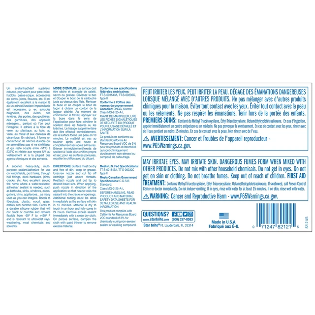 Alt view image 2 of 5 - Marine Silicone Sealant White - Waterproof