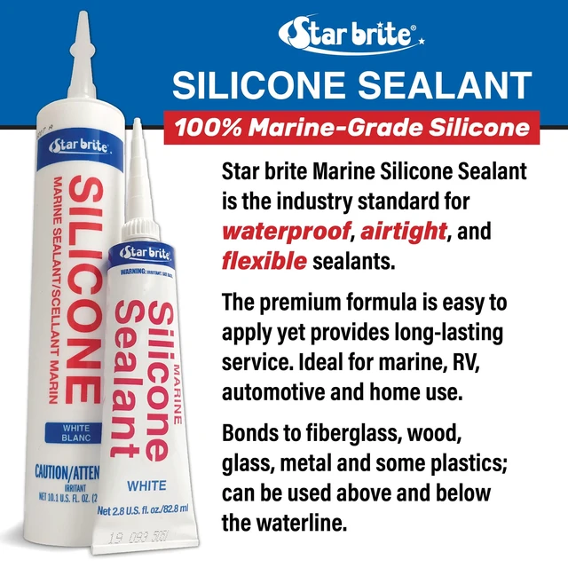Alt view image 4 of 5 - Marine Silicone Sealant White - Waterproof