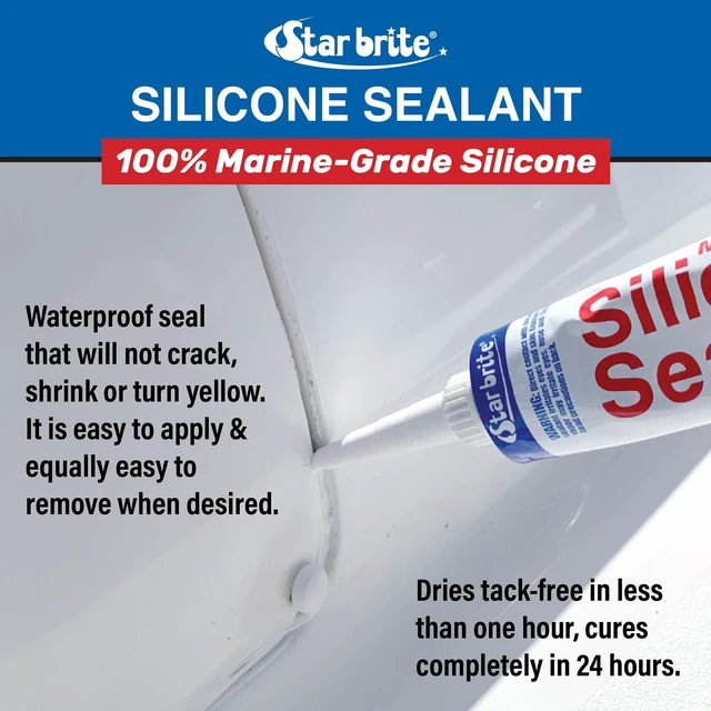 Alt view image 3 of 5 - Marine Silicone Sealant White - Waterproof