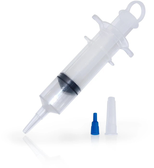 Main image of 60ml Syringes, 30 Pack, Thumb Ring, Resealable Bag, Luer slip Optimal Liquid Dosing, Accurate Measurement, Stable Plunger with Safe Backstop, Precise Graduation, Blister-Packed