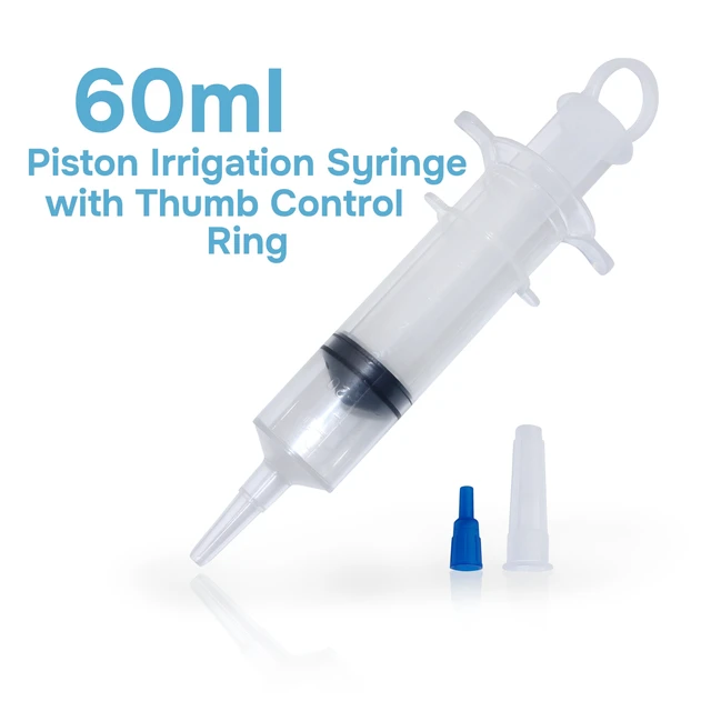 Alt view image 2 of 5 - 60ml Syringes, 30 Pack, Thumb Ring, Resealable Bag, Luer slip Optimal Liquid Dosing, Accurate Measurement, Stable Plunger with Safe Backstop, Precise Graduation, Blister-Packed