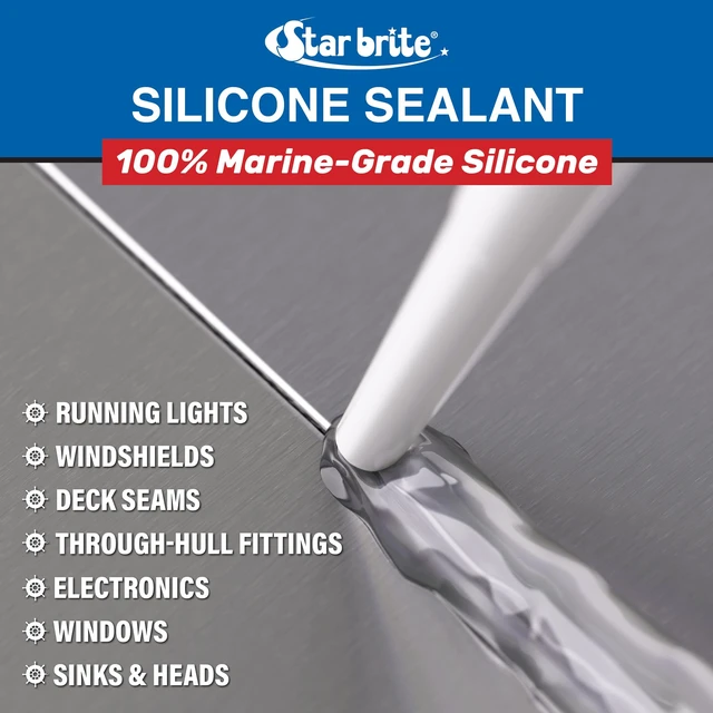 Alt view image 5 of 5 - Marine Silicone Sealant White - Waterproof