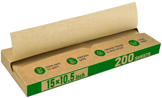 Main image of Precut POP UP Deli Paper Sheet, 200 Pack, 15" x 10.5", Kraft Interfolded Heavy Paper, Waterproof & Grease-Resistant, for Food Wrap and Serving