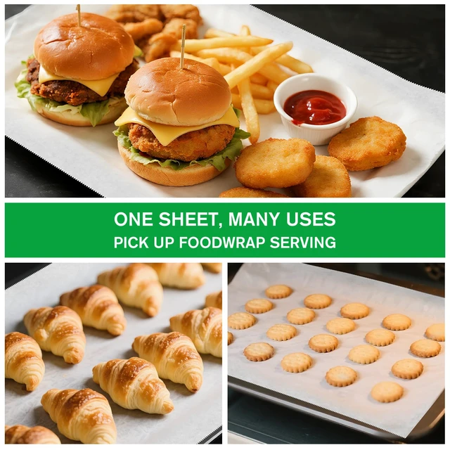 Alt view image 7 of 7 - Precut POP UP Deli Paper Sheet, 200 Pack, 15" x 10.5", White Interfolded Heavy Paper, Waterproof & Grease-Resistant, for Food Wrap and Serving