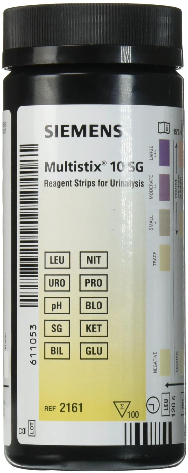 Main image of Healthcare Diagnostics 2161 MultiStix 10 SG Reagent Strips, CLIA Waived (Pack of 100)