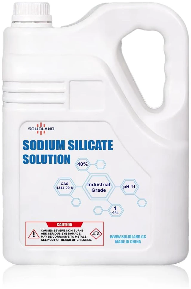 Main image of Sodium Silicate Solution (Water Glass) - 1 GAL Pail, Industrial Grade, High Purity, Multi-Purpose Adhesive & Sealant