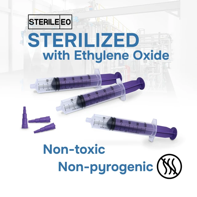 Alt view image 5 of 7 - 60ml ENFit-type Syringe with Transition Connector, 25/Box Optimal Liquid Dosing, Accurate Measurement, Stable Plunger with Safe Backstop, Precise Graduation, Blister-Packed