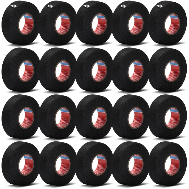 Main image of Cloth Electrical Wiring Harness Tape, 20 Roll, 3/4 Inch X 49.2 ft Electrical Insulation, Heat Resistant Fabric, Prevents Wiring Abrasion, Engine Bay Harness Wrap, Flexible Protective Cloth
