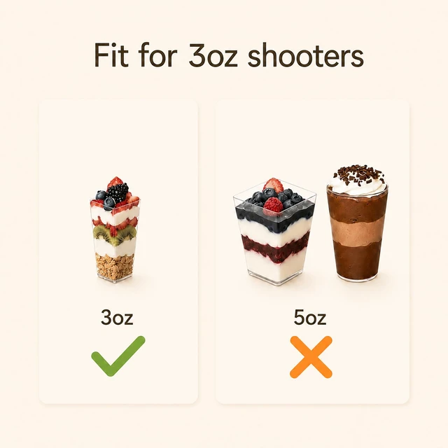 Alt view image 6 of 6 - Dessert Shooter Boxes 10 Pack, Each Box Holds 24 Count 3 oz Dessert Shooter Cups, Food-Grade Dessert Cup Holder Boxes with Inserts, Dessert Shooter Box Packaging for Parties, Catering