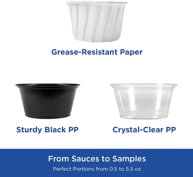 Alt view image 4 of 7 - 2.5oz Jello Shot Cups - Polypropylene - 2,500 Case - Ideal Condiment Containers/Souffle Cups - Dressings, Sauces, Dips - FP-P250-PP