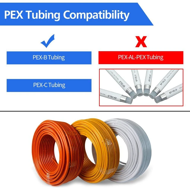 Alt view image 5 of 7 - 25 Pack 1/2" PEX Fittings, Brass Straight Coupling Fittings, for PEX Tubing Pipe