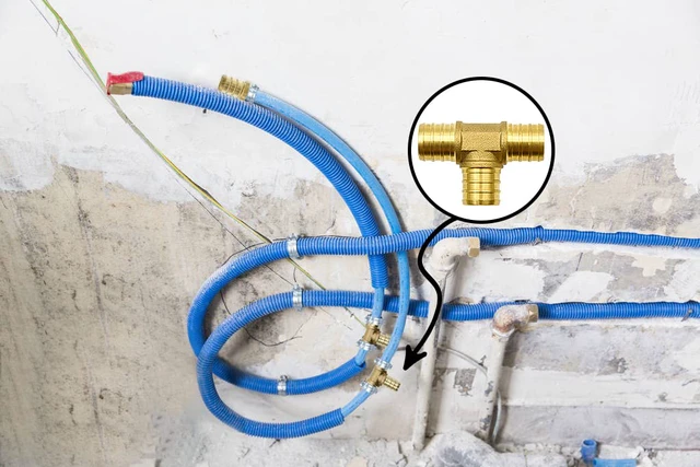 Alt view image 7 of 7 - 25 Pack 3/4" PEX Fittings, Brass Tee Fittings for PEX Tubing Pipe